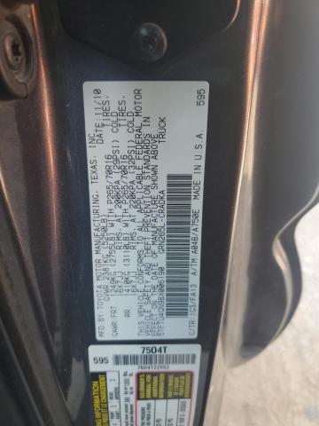 5TFTU4GN9BX006190 - 2011 TOYOTA TACOMA PRERUNNER ACCESS CAB GRAY photo 12