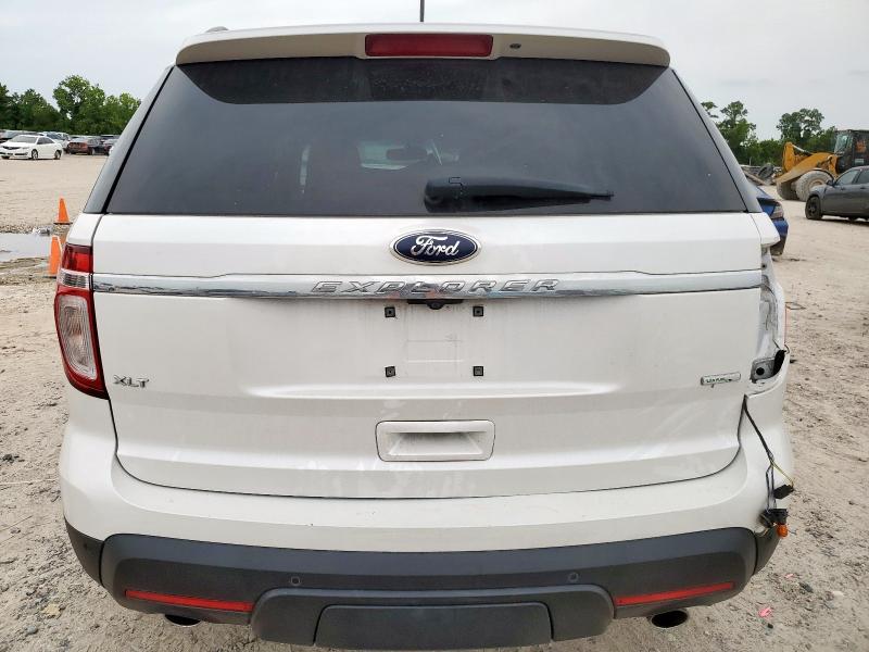 1FM5K8D80DGB14832 - 2013 FORD EXPLORER XLT WHITE photo 6
