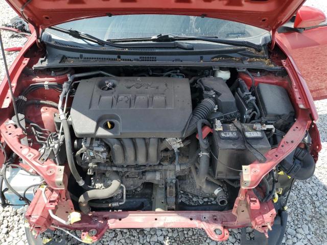 2T1BURHE9KC199057 - 2019 TOYOTA COROLLA L RED photo 11