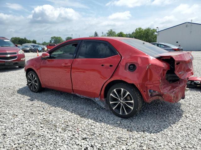 2T1BURHE9KC199057 - 2019 TOYOTA COROLLA L RED photo 2