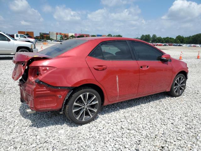 2T1BURHE9KC199057 - 2019 TOYOTA COROLLA L RED photo 3