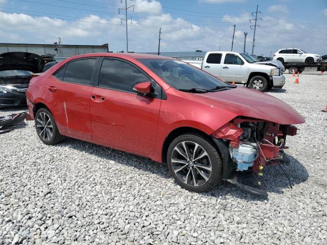2T1BURHE9KC199057 - 2019 TOYOTA COROLLA L RED photo 4