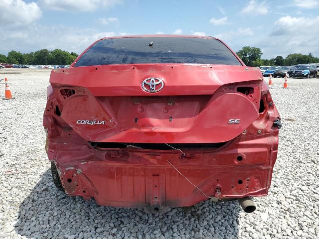 2T1BURHE9KC199057 - 2019 TOYOTA COROLLA L RED photo 6