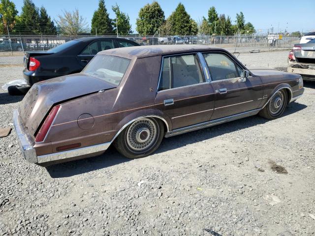 1LNBM98F3HY637063 - 1987 LINCOLN CONTINENTA GIVENCHY BROWN photo 3