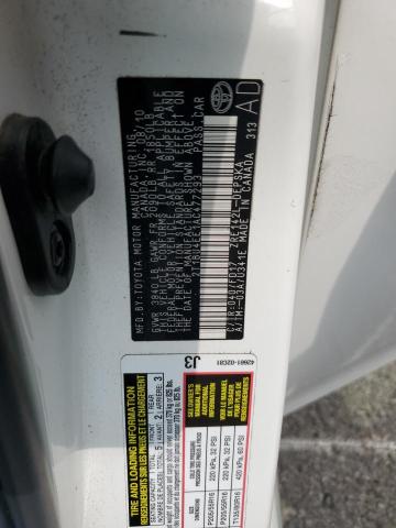 2T1BU4EE1AC477293 - 2010 TOYOTA COROLLA BASE WHITE photo 13