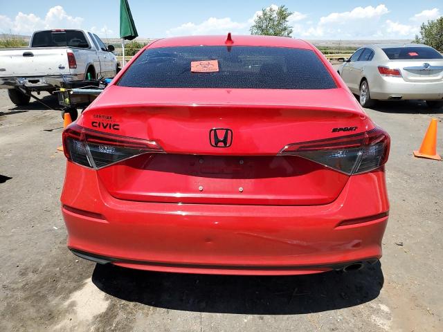 2HGFE2F5XNH534363 - 2022 HONDA CIVIC SPORT RED photo 6