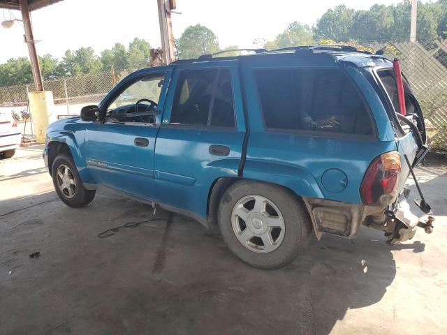 1GNDT13S422516954 - 2002 CHEVROLET TRAILBLAZE TEAL photo 2