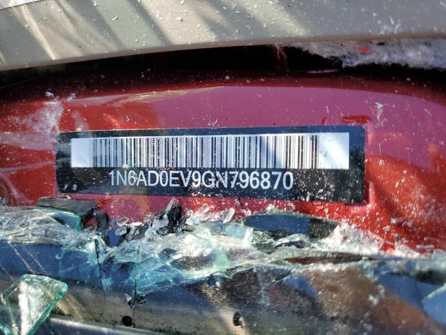 1N6AD0EV9GN796870 - 2016 NISSAN FRONTIER S RED photo 12