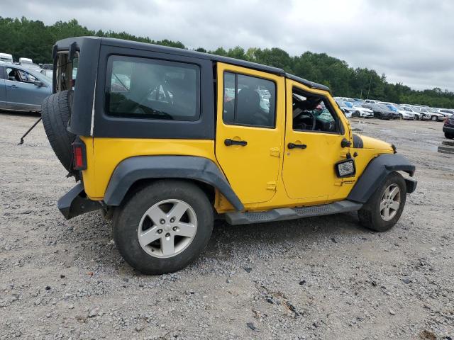 1C4BJWKG2FL614980 - 2015 JEEP WRANGLER UNLIMITED SPORT YELLOW photo 3