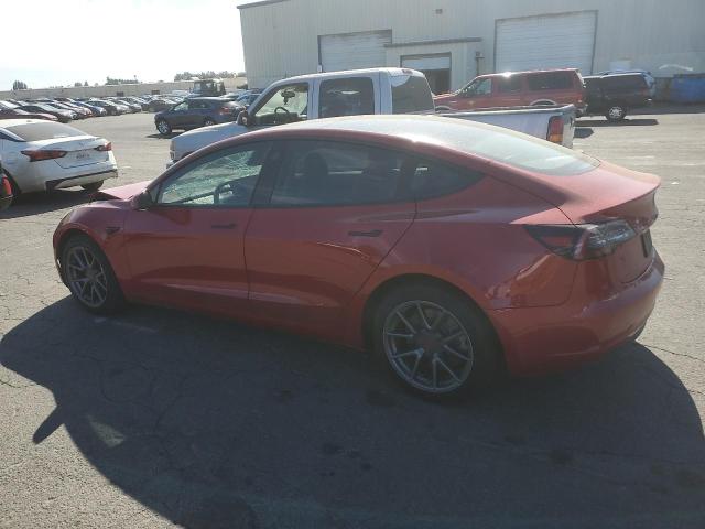 5YJ3E1EB0MF869431 - 2021 TESLA MODEL 3 წითელი ფოტო 2