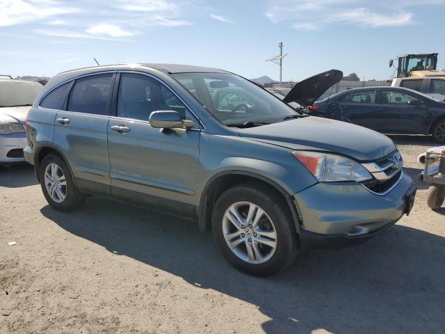5J6RE4H71BL055215 - 2011 HONDA CR-V EXL 青色 照片 4