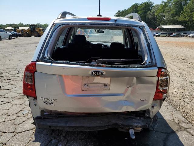 KNAFG528397260920 - 2009 KIA RONDO BASE SILVER photo 6