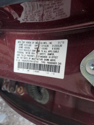 1HGCR2F57FA102143 - 2015 HONDA ACCORD SPORT Bordeaux Foto 13