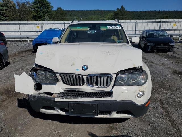 WBXPC93419WJ29483 - 2009 BMW X3 XDRIVE30I WHITE photo 5