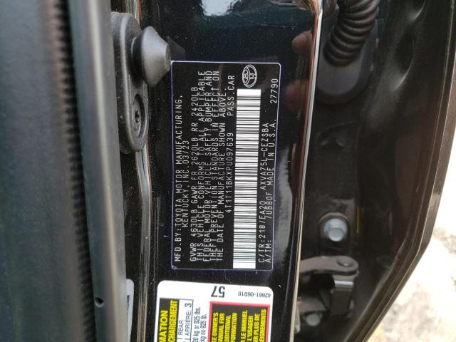 4T1T11BKXPU097639 - 2023 TOYOTA CAMRY SE NIGHT SHADE BLACK photo 12