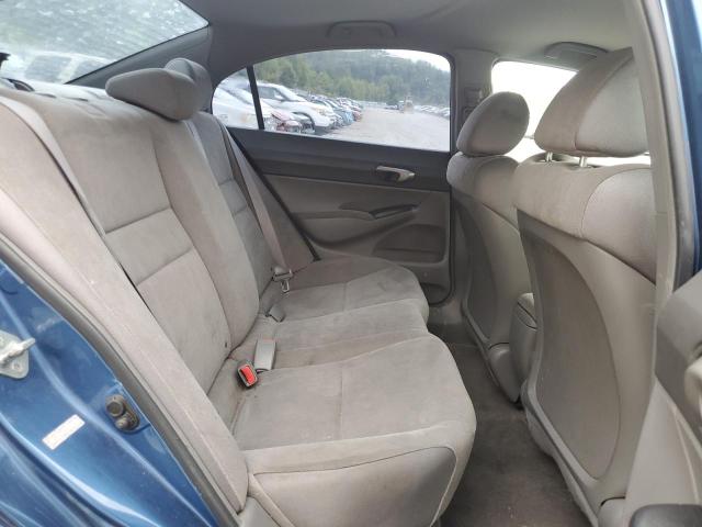 1HGFA16528L051933 - 2008 HONDA CIVIC LX BLUE photo 10