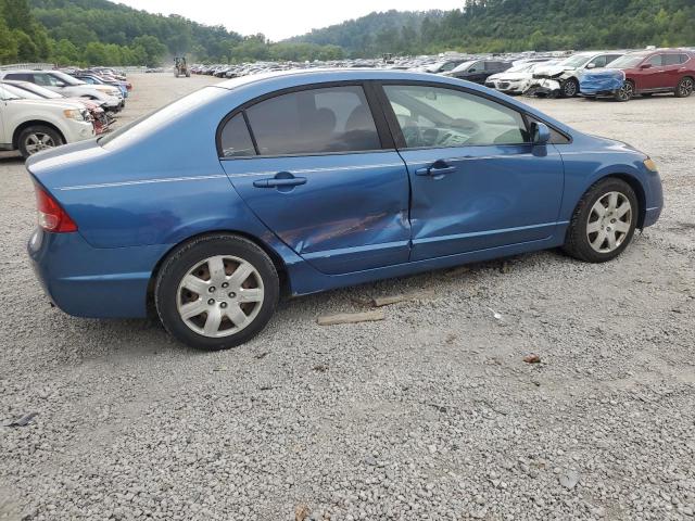 1HGFA16528L051933 - 2008 HONDA CIVIC LX BLUE photo 3