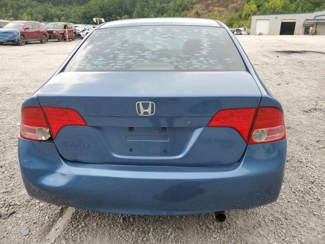1HGFA16528L051933 - 2008 HONDA CIVIC LX BLUE photo 6