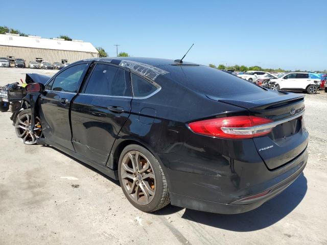 3FA6P0HD7HR311973 - 2017 FORD FUSION SE BLACK photo 2