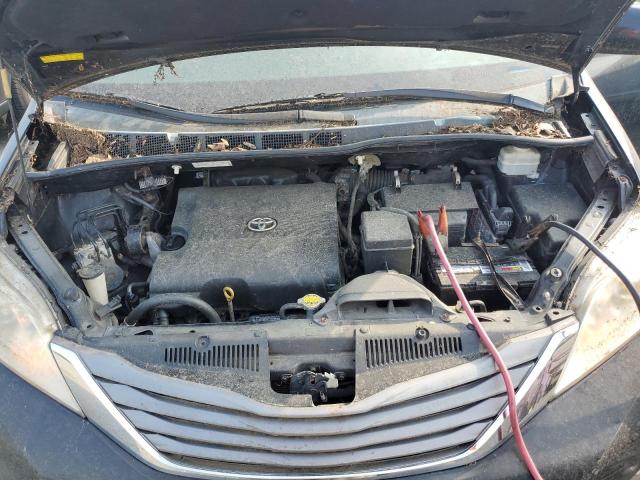 5TDYK3DC5BS098350 - 2011 TOYOTA SIENNA XLE BLACK photo 12