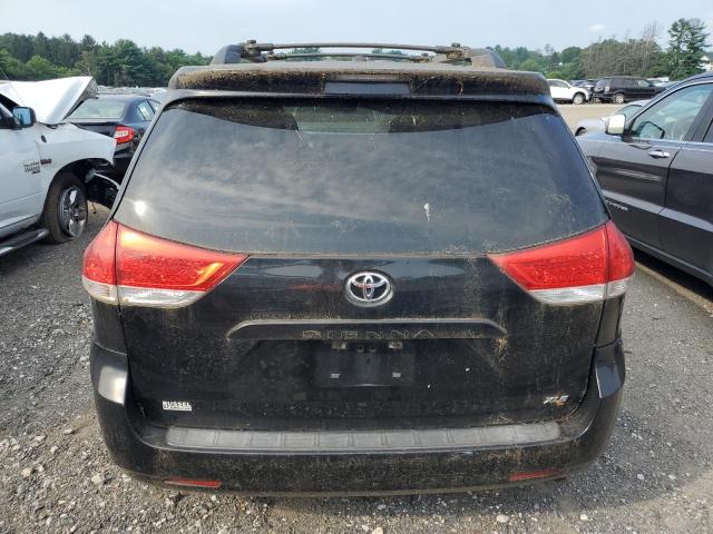 5TDYK3DC5BS098350 - 2011 TOYOTA SIENNA XLE BLACK photo 6