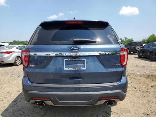 1FM5K8D87JGC61550 - 2018 FORD EXPLORER XLT Синий фото 6
