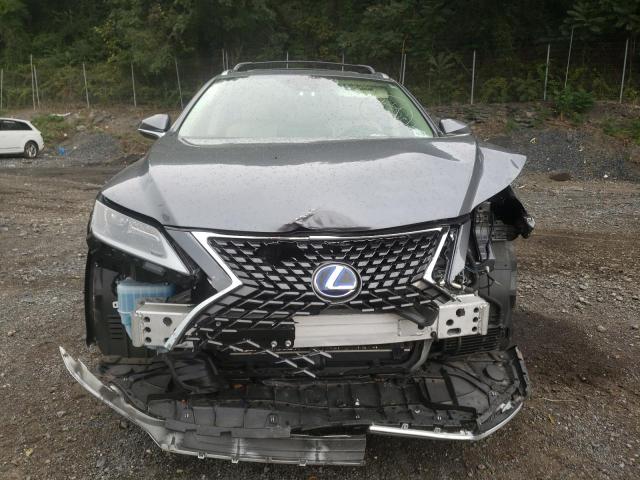 JTJHGKFAXM2016689 - 2021 LEXUS RX 450H L CHARCOAL photo 5