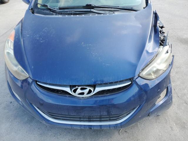 KMHDH4AEXDU633627 - 2013 HYUNDAI ELANTRA GLS BLUE photo 11