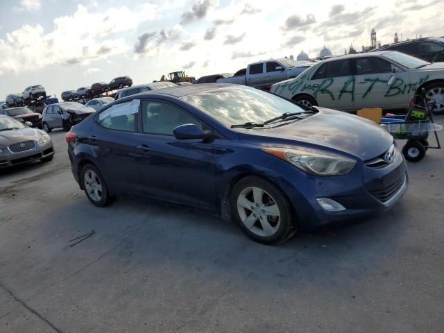 KMHDH4AEXDU633627 - 2013 HYUNDAI ELANTRA GLS BLUE photo 4