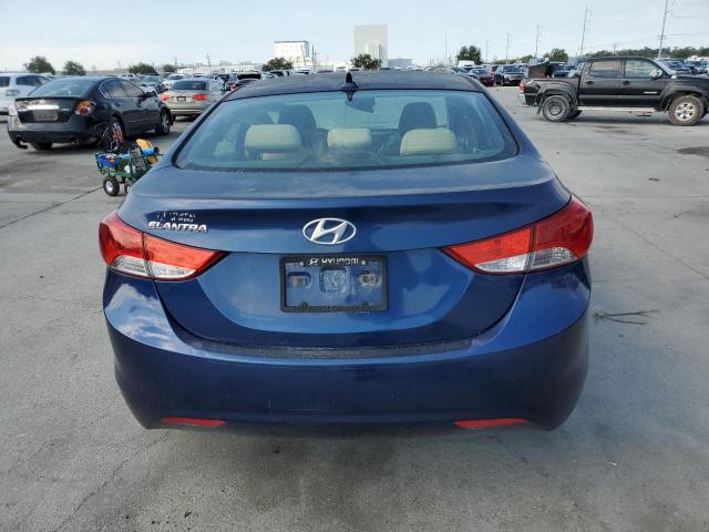 KMHDH4AEXDU633627 - 2013 HYUNDAI ELANTRA GLS BLUE photo 6