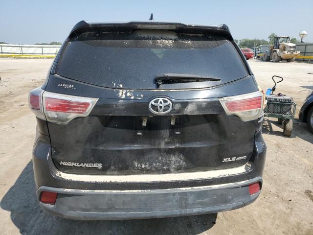 5TDJKRFH2GS294539 - 2016 TOYOTA HIGHLANDER XLE BLACK photo 6