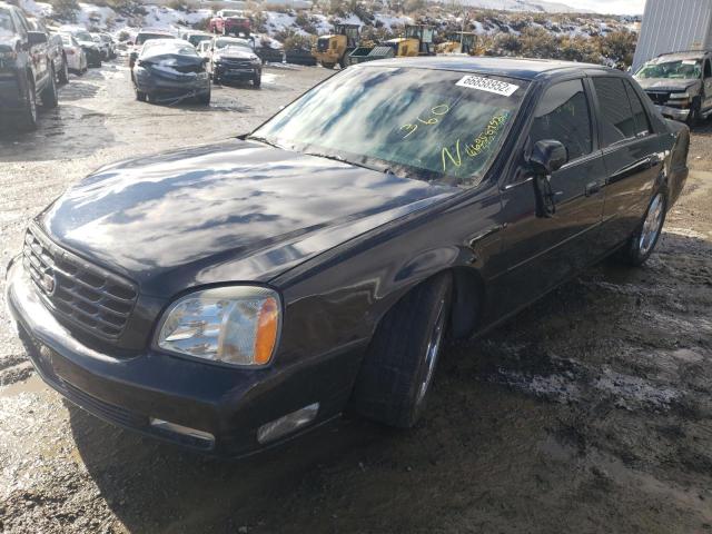 1G6KF57964U105264 - 2004 CADILLAC DEVILLE DTS BLACK photo 2