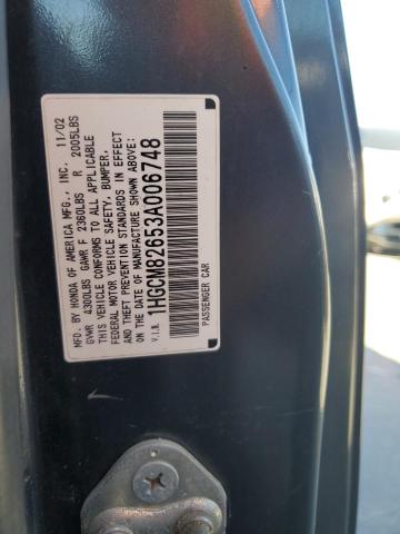 1HGCM82653A006748 - 2003 HONDA ACCORD EX GRAY photo 12