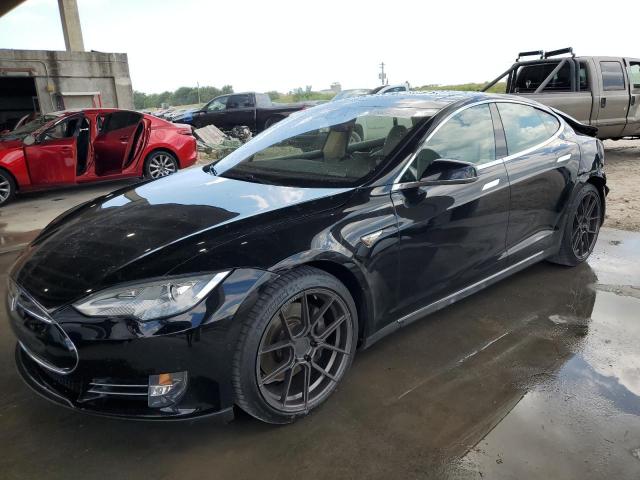 5YJSA1H17EFP60203 - 2014 TESLA MODEL S Սև լուսանկար 1