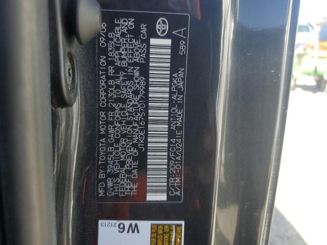 JTKDE167570179989 - 2007 TOYOTA SCION TC 黑色 照片 12