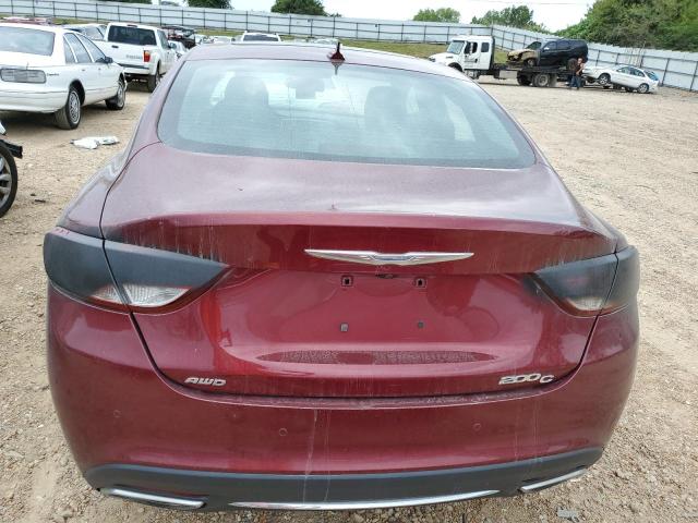 1C3CCCEG6FN664802 - 2015 CHRYSLER 200 C BURGUNDY photo 6