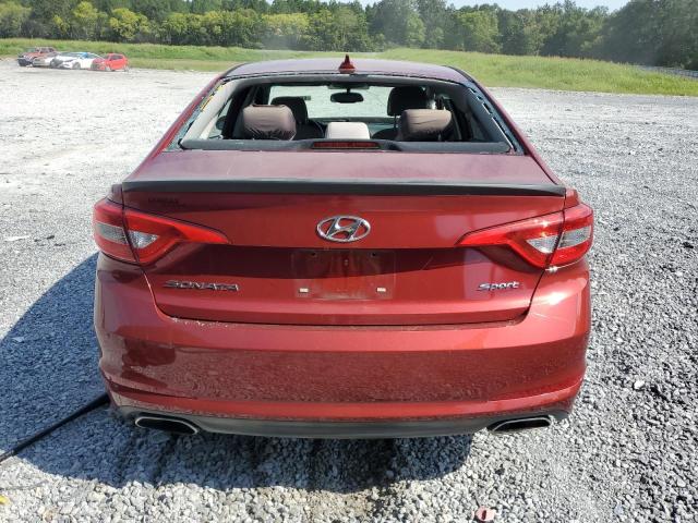 5NPE24AF7HH475802 - 2017 HYUNDAI SONATA SE RED photo 6