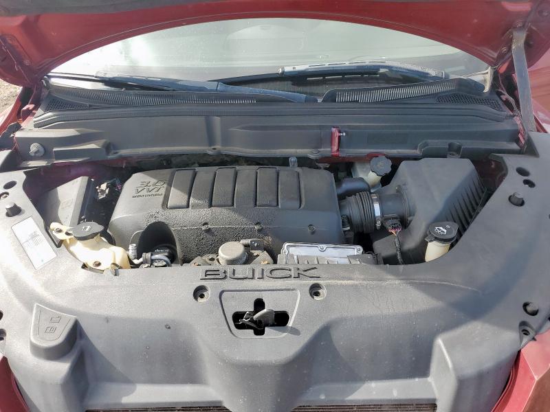 5GALRCEDXAJ182707 - 2010 BUICK ENCLAVE CXL RED photo 12