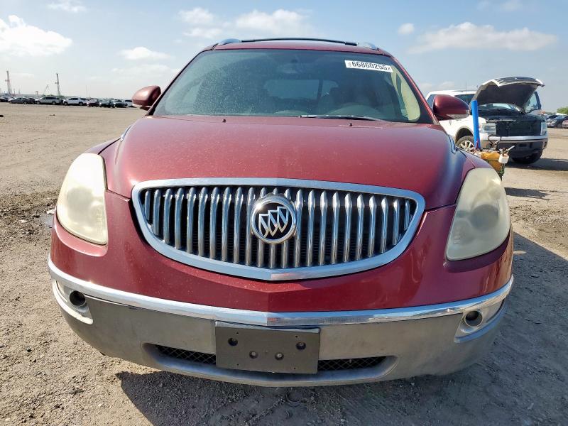 5GALRCEDXAJ182707 - 2010 BUICK ENCLAVE CXL RED photo 5