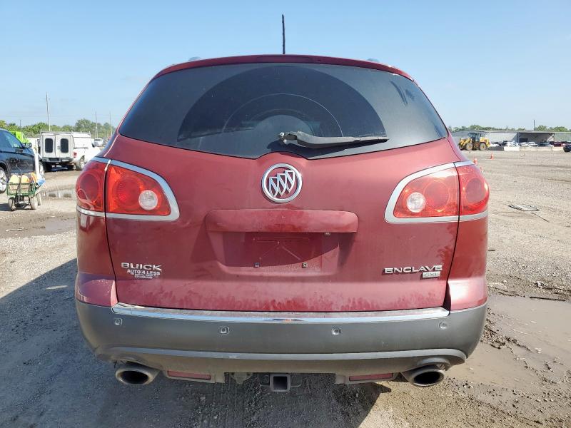5GALRCEDXAJ182707 - 2010 BUICK ENCLAVE CXL RED photo 6