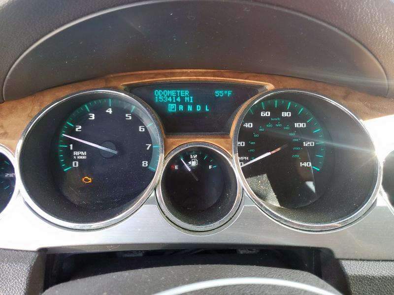 5GALRCEDXAJ182707 - 2010 BUICK ENCLAVE CXL RED photo 9