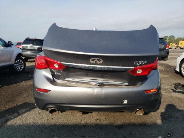 JN1BV7AR7FM397582 - 2015 INFINITI Q50 BASE GRAY photo 6