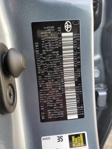 5YFB4MDE6RP222779 - 2024 TOYOTA COROLLA LE GRAY photo 12