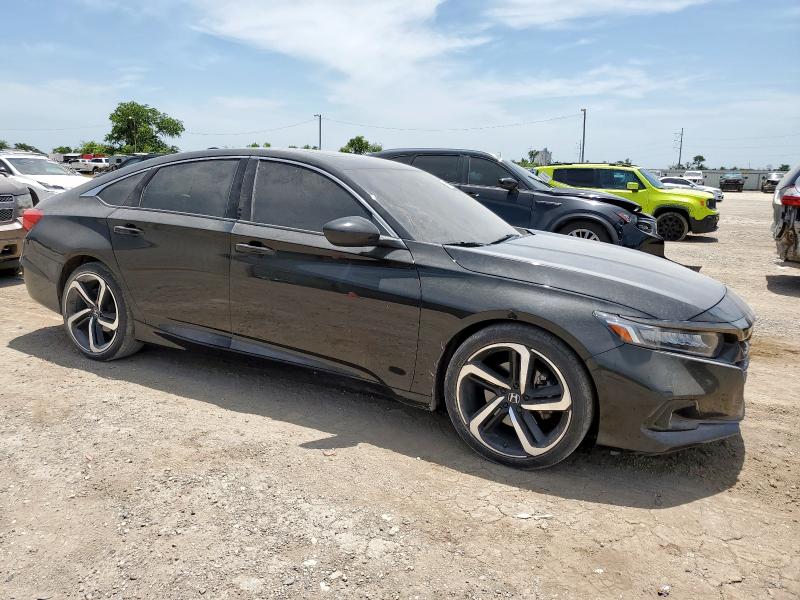 1HGCV2F30MA014669 - 2021 HONDA ACCORD SPORT Қара фото 4