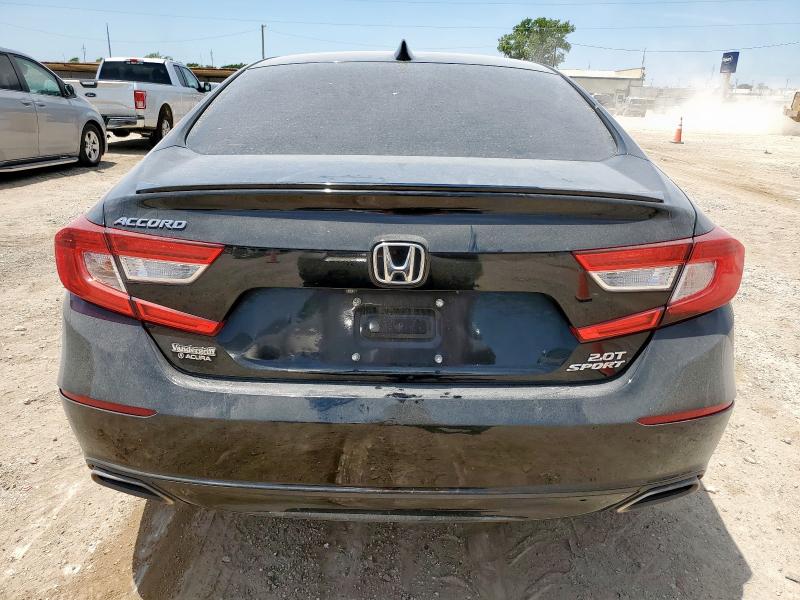 1HGCV2F30MA014669 - 2021 HONDA ACCORD SPORT Қара фото 6