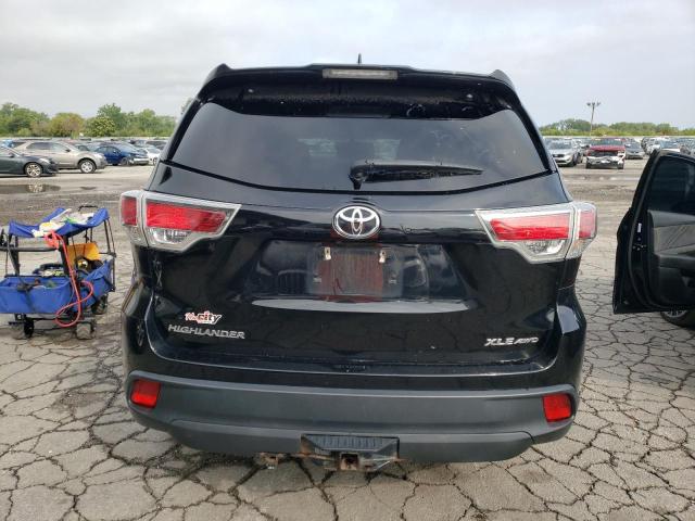 5TDJKRFH9FS129506 - 2015 TOYOTA HIGHLANDER XLE BLACK photo 6