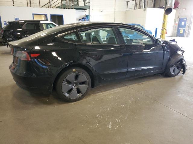 5YJ3E1EB9NF180392 - 2022 TESLA MODEL 3 Սև լուսանկար 3