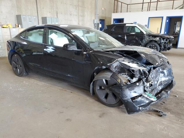 5YJ3E1EB9NF180392 - 2022 TESLA MODEL 3 Սև լուսանկար 4