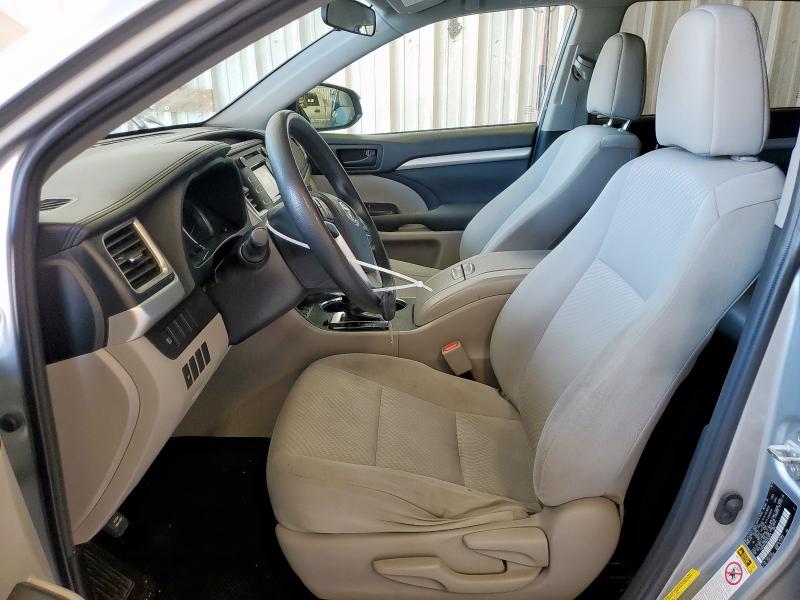 5TDZARFH9KS043578 - 2019 TOYOTA HIGHLANDER LE SILVER photo 7