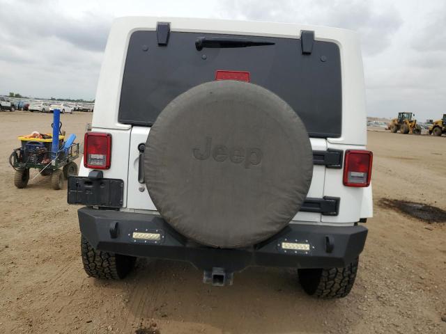 1C4BJWEG3EL237974 - 2014 JEEP WRANGLER U SAHARA WHITE photo 6